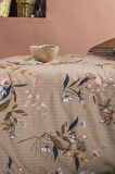 İssimo Home Nagoia 145 TC Çiçekli Pamuk Çift Kişilik Nevresim Takımı