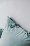 Savanna Yıkanmış %100 Pamuk Poplin Mint King Size Nevresim Takımı
