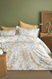 Occale Beige 210 TC (83 Tel) Pamuk Saten Nevresim Takımı Aile Seti