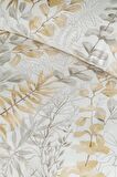 Occale Beige 210 TC (83 Tel) Pamuk Saten Nevresim Takımı Aile Seti