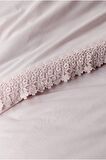 Daisy Pink Yıkanmış %100 Pamuk Poplin  Çift Kişilik Nevresim Takımı