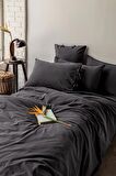 Savanna Blacky Yıkanmış %100 Pamuk Poplin Çift Kişilik Nevresim Takımı