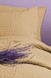 Savanna Yıkanmış Mustard %100 Pamuk Poplin Yatak Örtüsü 240*260Cm