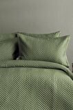 Simply Forest Green 210 TC (83 Tel) Pamuk Saten Nevresim Takımı Çift Kişilik