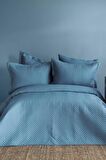 Simply Sky Blue Pamuk Saten Nevresim Takımı Aile Seti