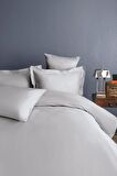 Simply ice Grey Pamuk Saten Nevresim Takımı Çift Kişilik