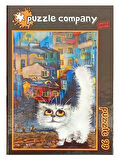 Beyaz Kedi 99 Parça Mini Puzzle  Minyatür Puzzle Serisi