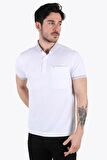 3535 Cepli Ayaklı Yaka T-shirt
