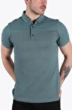 3736 Parçalı Ayaklı Yaka Üstü Waffle T-shirt