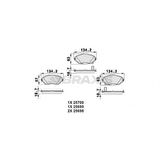 Toyota On Fren Balatası Toyota Corolla 2013-> Aurıs 2012-> 1.33 1.6 Benzinli 1.4 D4d Dizel - Braxıs Ab0493