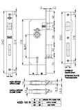 Kale Kilit 151R Oda 40Mm Ekstra Kilit Sarı Oval