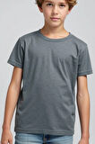 Boyama Gri Çocuk T-shirt Unisex | %100 Pamuk |