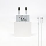 Winex Lightning - Type-C 20 Watt Hızlı Şarj Aleti Beyaz