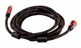 Concord C515 5 Metre Nylon Örgülü HDMI to HDMI Kablo