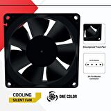 80*80*25mm 12V Leptop Soğutucu Sılent Fan Concord C-890