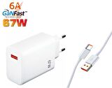 Sprange PTX67 Type-C 67 Watt Hızlı Şarj Aleti Beyaz