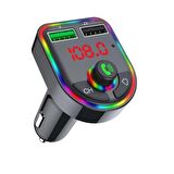 Concord C-616 Rgb Işıklı 2.1 A Şarj USB & TF Girişi Bluetooth 5.1V Fm Transmitter 