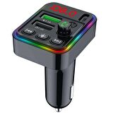 Concord C617 Rgb Işıklı PD 18 + QC 3.1A Şarj Bluetooth 5.1V Fm Transmitter 