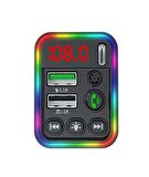 Concord C617 Rgb Işıklı PD 18 + QC 3.1A Şarj Bluetooth 5.1V Fm Transmitter 