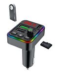 Concord C617 Rgb Işıklı PD 18 + QC 3.1A Şarj Bluetooth 5.1V Fm Transmitter 
