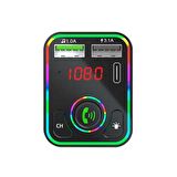Concord C618 Rgb Işıklı PD 18 + QC 3.1A Şarj Oynar Başlıklı Bluetooth 5.1V Fm Transmitter 