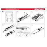 Starax 6616 Ütü Masası Katlanır Antrasit