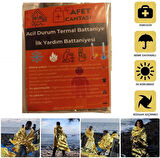 Acil Durum ilk Yardım Battaniyesi Deprem Survival Termal Battaniye