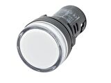 Mutlusan 22 Mm Ledli Sinyal Lambası Beyaz 220v