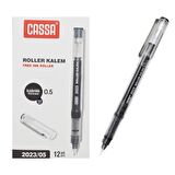 Cassa 2023 İğne Uçlu Roller Kalem 0.5 Siyah 12 Adet