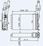 Renault Eski Kalorıfer Radyatoru R21 Optıma Manager Concorde (2 Sira Cu+pl) - Kale 0584862al
