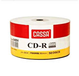Cassa Cd-R 50Li Boş CD - 10 adet Siyah Tükenmez Kalem 006370