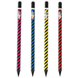 Panda Panpen Çizgili Neon Serisi Bitmeyen Kurşun Kalem (PAN722) 1 Adet