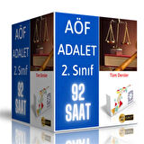 2025 AÖF Adalet Önlisans 2. Sınıf Görüntülü Eğitim Seti
