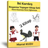 İki Kardeş Boyama Yapıyor Kitap Seti (2 Kitap)