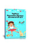 Hayvanları Ingilizce Öğreten Boyama Kitap Seti (3 Kitap)
