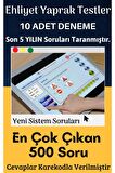 10’lu Ehliyet Deneme Yaprak Test