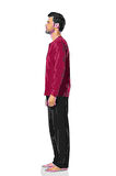 Pierre Cardin Erkek Pijama Takımı 5454 Bordo