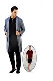 5li Penye Robdöşambr Şort Pijama Set 5590