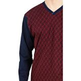 PİERRE CARDİN 6023 ERKEK JAKARLI PİJAMA TAKIMI