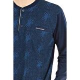 PİERRE CARDİN 6027 ERKEK JAKARLI PİJAMA TAKIMI