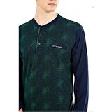 PİERRE CARDİN 6027 ERKEK JAKARLI PİJAMA TAKIMI