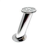 Kapsan Metal Baza Ayağı Krom Egık Cap:42Mm H:15Cm