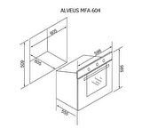 Alveus MFA 604M BL Fırın Beyaz