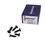 Meridyen Sunta Vidası 3.5X18 Siyah (1000 Adet)