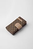 Cengiz Pakel Monogram Kadın Orta Boy Cüzdan 65256MP Kahve-Vizon