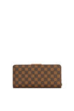 Cengiz Pakel Monogram Kadın Büyük Boy Mıknatıslı Cüzdan/Portföy – 65104P - Kahve/Vizon