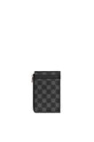 Cengiz Pakel Unisex Monogram Hakiki Deri  Fermuarlı Kartlık – 2512MS - Siyah