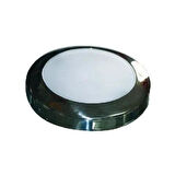 Yüzeye Montaj Armatür Lamba Parlak Metal 20W Halojen 150mm