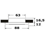 GÖMME SPOT LAMBA ALTIN 12V-20W, 88mm