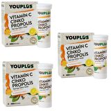 Vitamin C Çinko Propolis 20 Efervesan Tablet 3'lü Paket